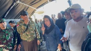 Menhan hingga Keluarga Cendana Tinjau Pengungsi Banjir di Aceh