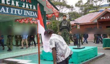 Empat Anggota OPM Menyerah dan Letakan Senjata di Puncak Jaya
